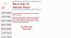 Desktop Screenshot of abigailpress.com