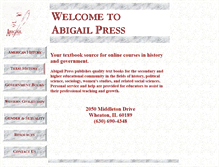 Tablet Screenshot of abigailpress.com